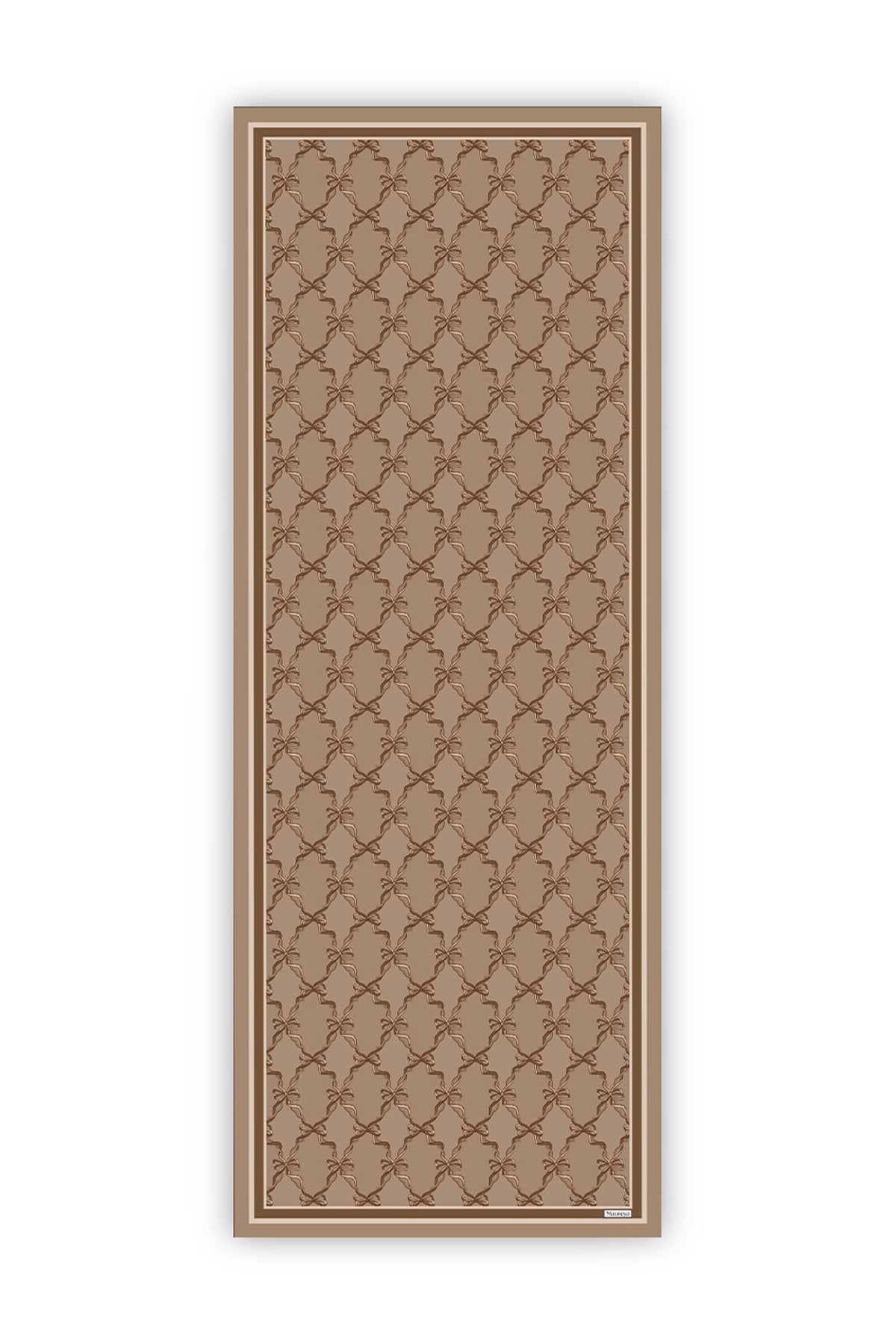 Karamel Kurdeleli  Krep İpek Şal 73×193