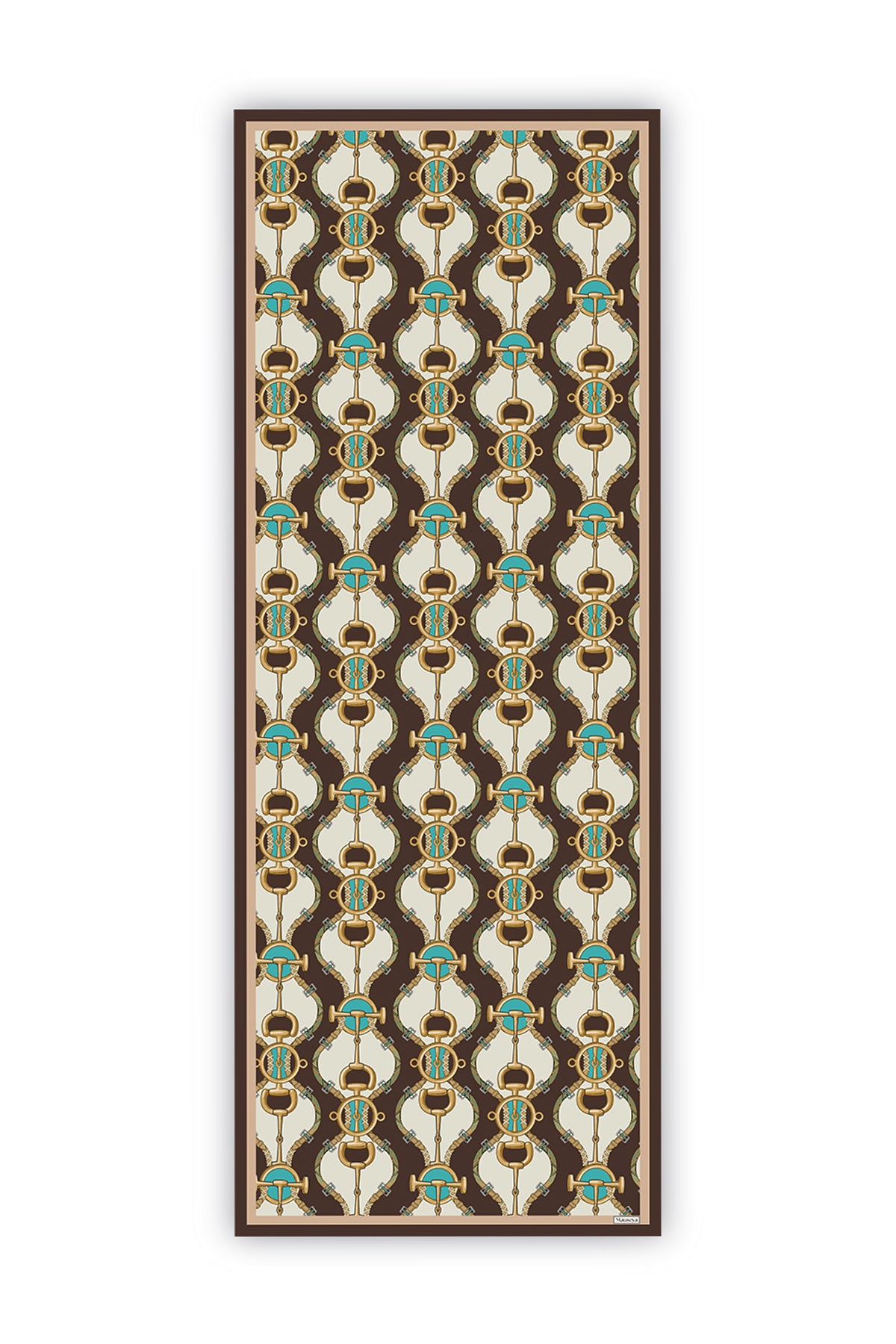 Miras Tokası Eyer Tokalı Krep İpek Şal 73×193